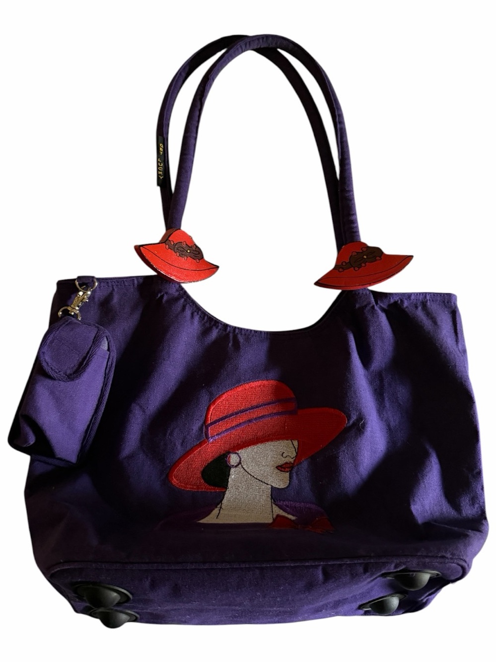 EUC Canvas Bag Purple/Red Red Hatter’s